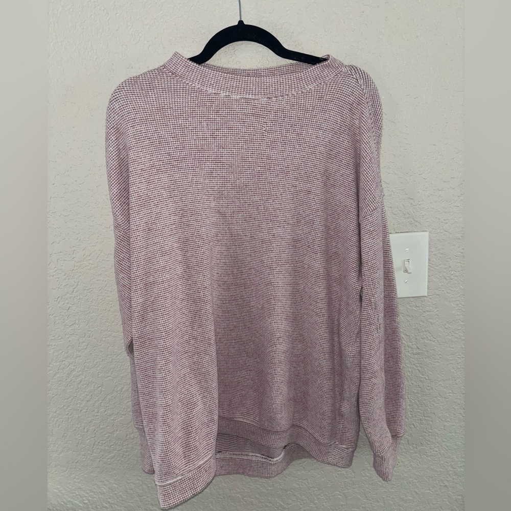 Aerie Getaway Waffle Sweatshirt🍒 - Picture 8 of 11